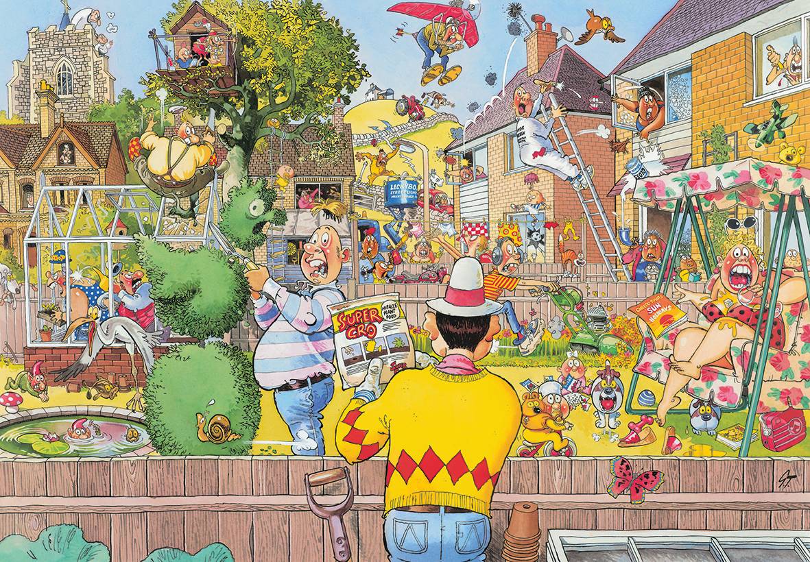 JUMBO 25014 Wasgij Original Retro 6 Große Gartenfreunde 1000 Teile Puzzle