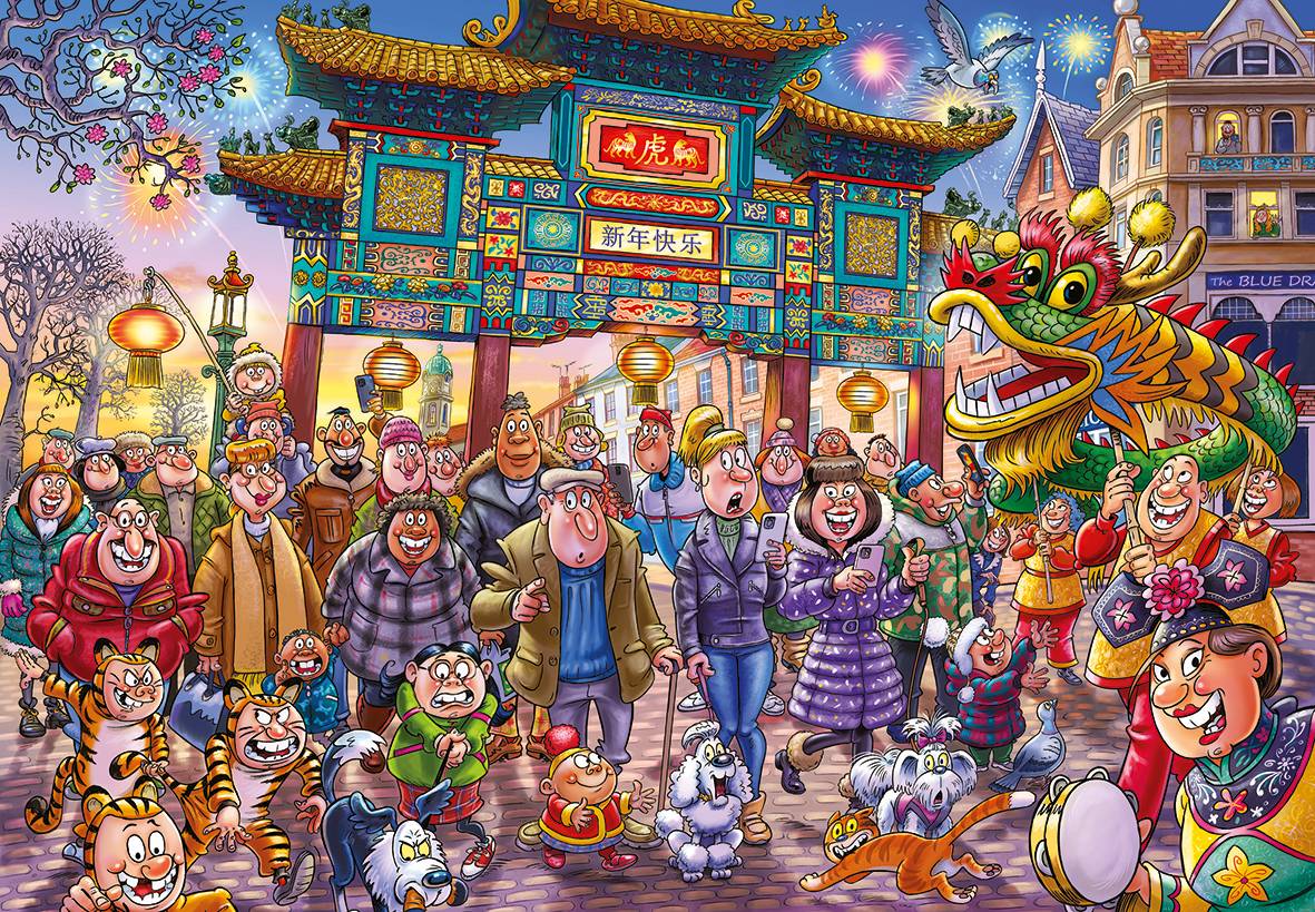 Wasgij Original 39 Chinesisches Neujahr 1000 Teile Puzzle
