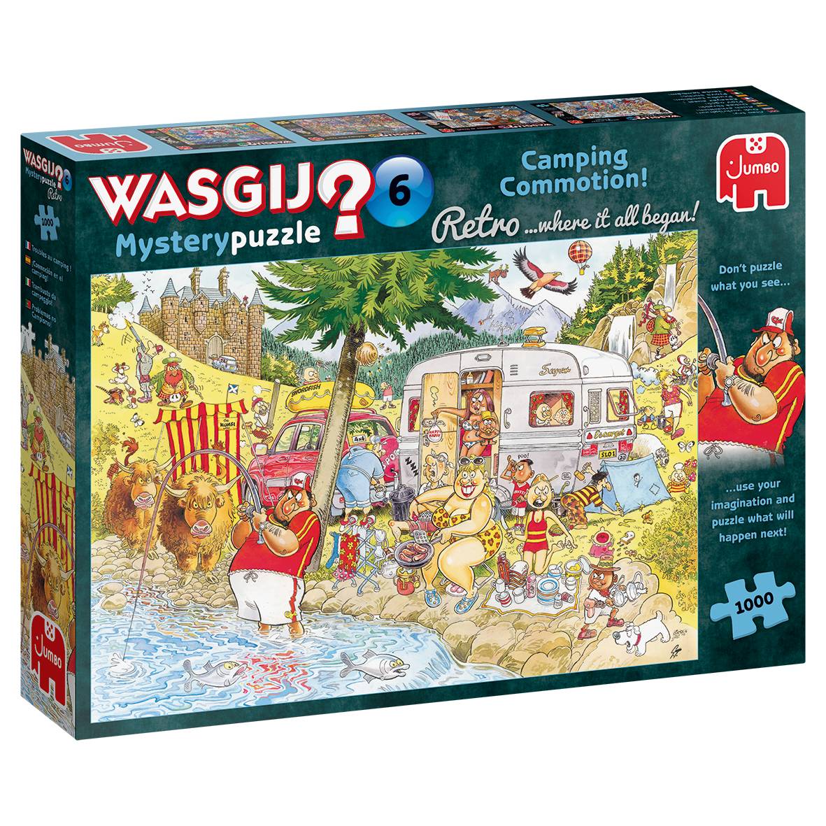 Wasgij Mystery Retro 6 Camping Chaos 1000 Teile Puzzle