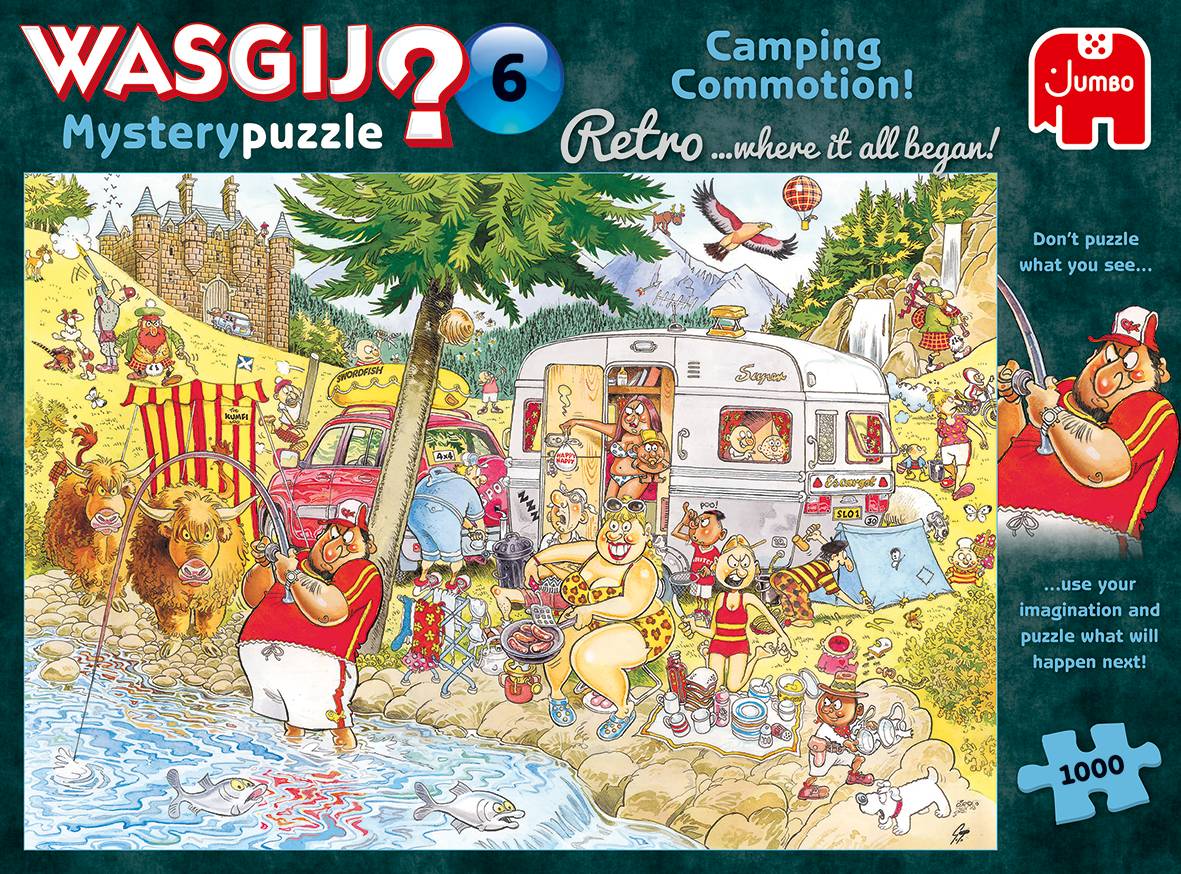 Wasgij Mystery Retro 6 Camping Chaos 1000 Teile Puzzle