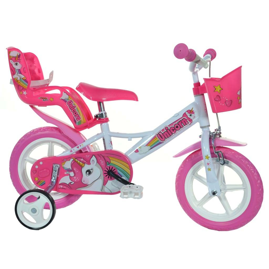 Dino Bikes Kinderfahrrad Unicorn Rosa 12"