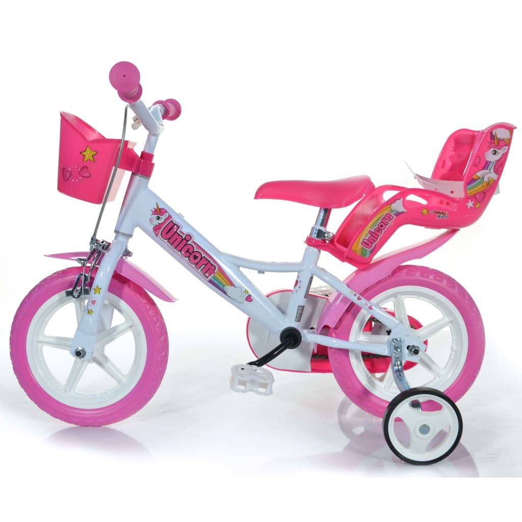Dino Bikes Kinderfahrrad Unicorn Rosa 12"