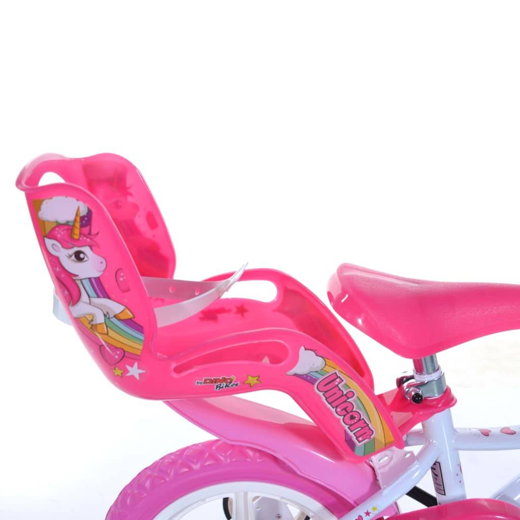 Dino Bikes Kinderfahrrad Unicorn Rosa 12"