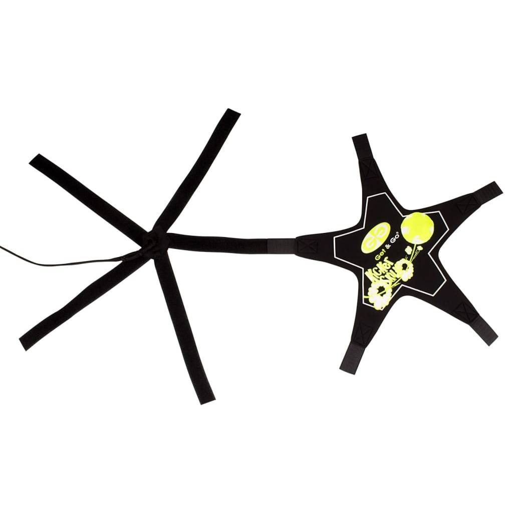 Get & Go Fussball-Trainingsgerät Schwarz und Gelb