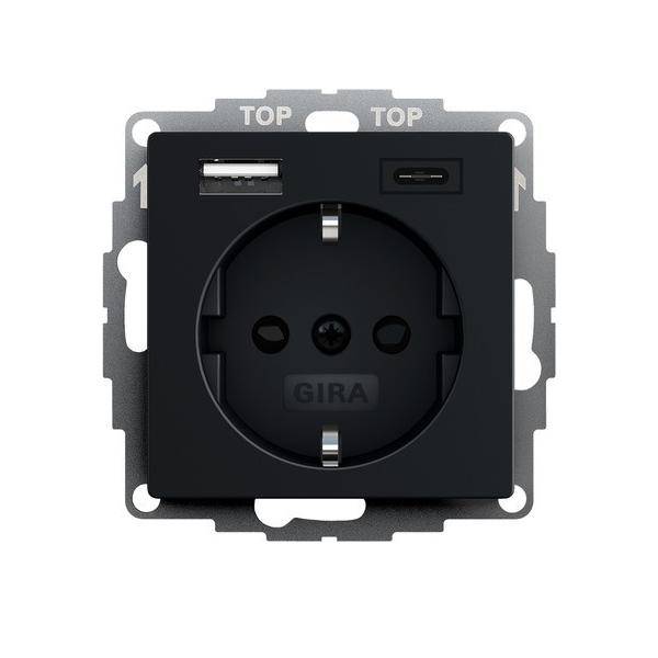 Gira Steckdose+USB 2459005