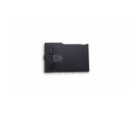 Kleine schwarze rechteckige elektronische Komponente oder Batteriepak auf weißem Hintergrund.