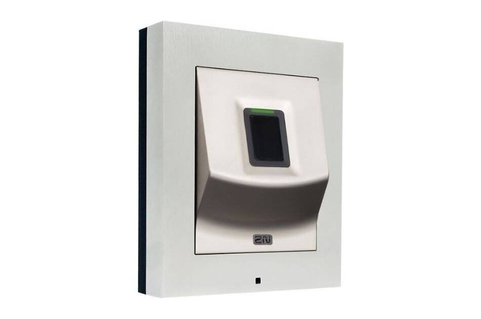 2N Access Unit 2.0 Fingerprint, Netzwerk Zutrittseinheit mit Controller, Fingerprint Leser, 12VDC, PoE, IP54, IK08