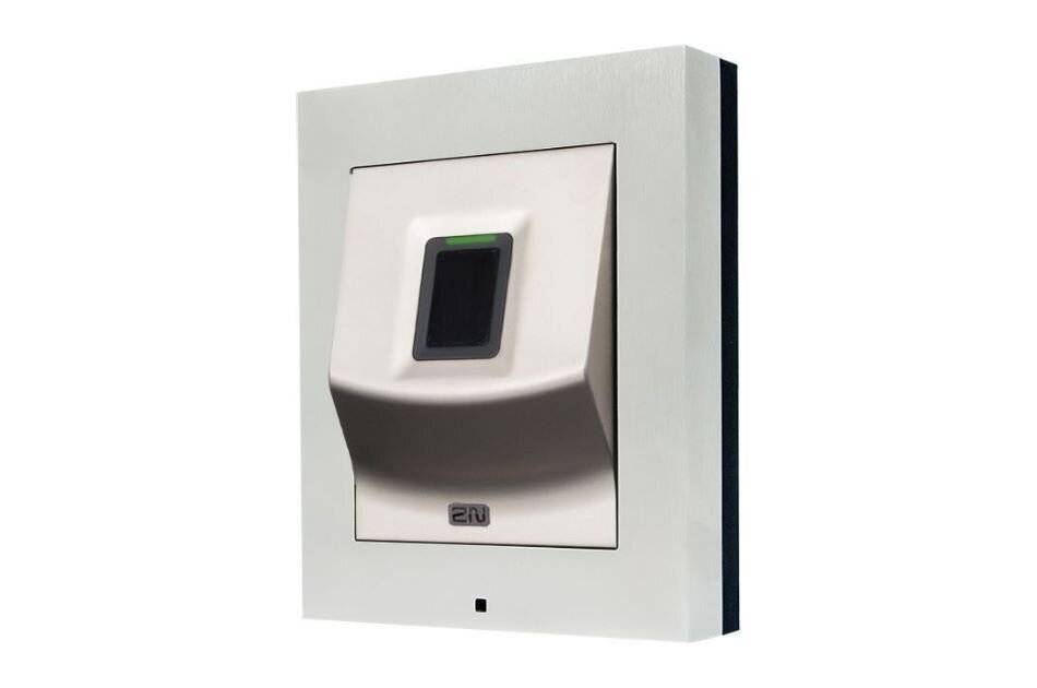 2N Access Unit 2.0 Fingerprint, Netzwerk Zutrittseinheit mit Controller, Fingerprint Leser, 12VDC, PoE, IP54, IK08