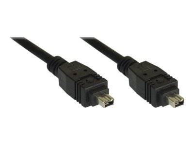 INLINE - FireWire Kabel - IEEE1394 4pol Stecker / Stecker - schwarz - 3m
