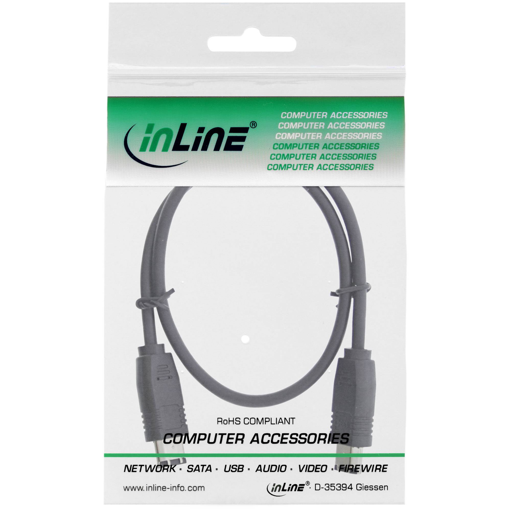 InLine - IEEE 1394-Kabel - FireWire, 6-polig (M)