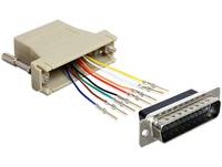 DeLOCK Adapter Sub-D 25 Pin male > RJ45 female assembly kit - Serieller Adapter - RJ-45 (W)