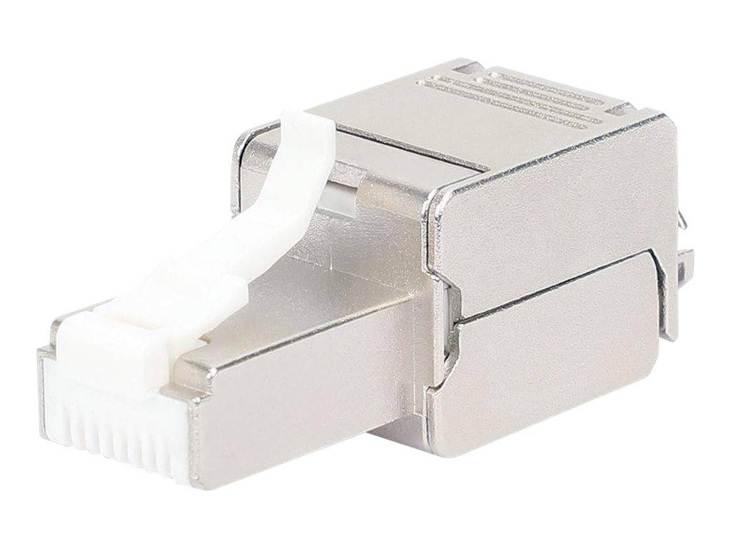 Intellinet Modular Plug Cat6a 10G Shielded Toolless RJ45 Modular Field Termination Plug, For Easy and Quick High-quality