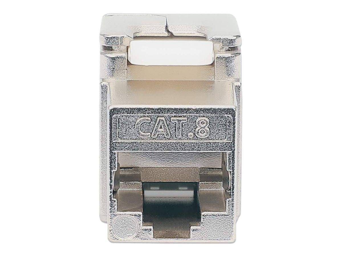 Intellinet Cat8.1 40G Shielded Toolless Keystone Jack, For Easy and Quick Snap-in Deployment, Ideal for Data Centers, ST
