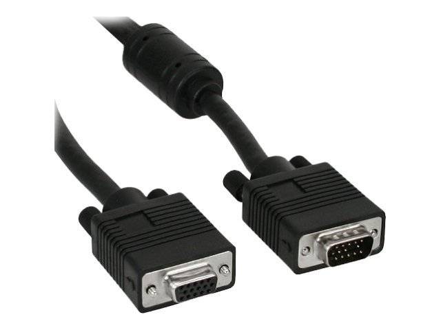INLINE - S-VGA Verlängerung - 15pol HD Stecker / Buchse - schwarz - 0,3m