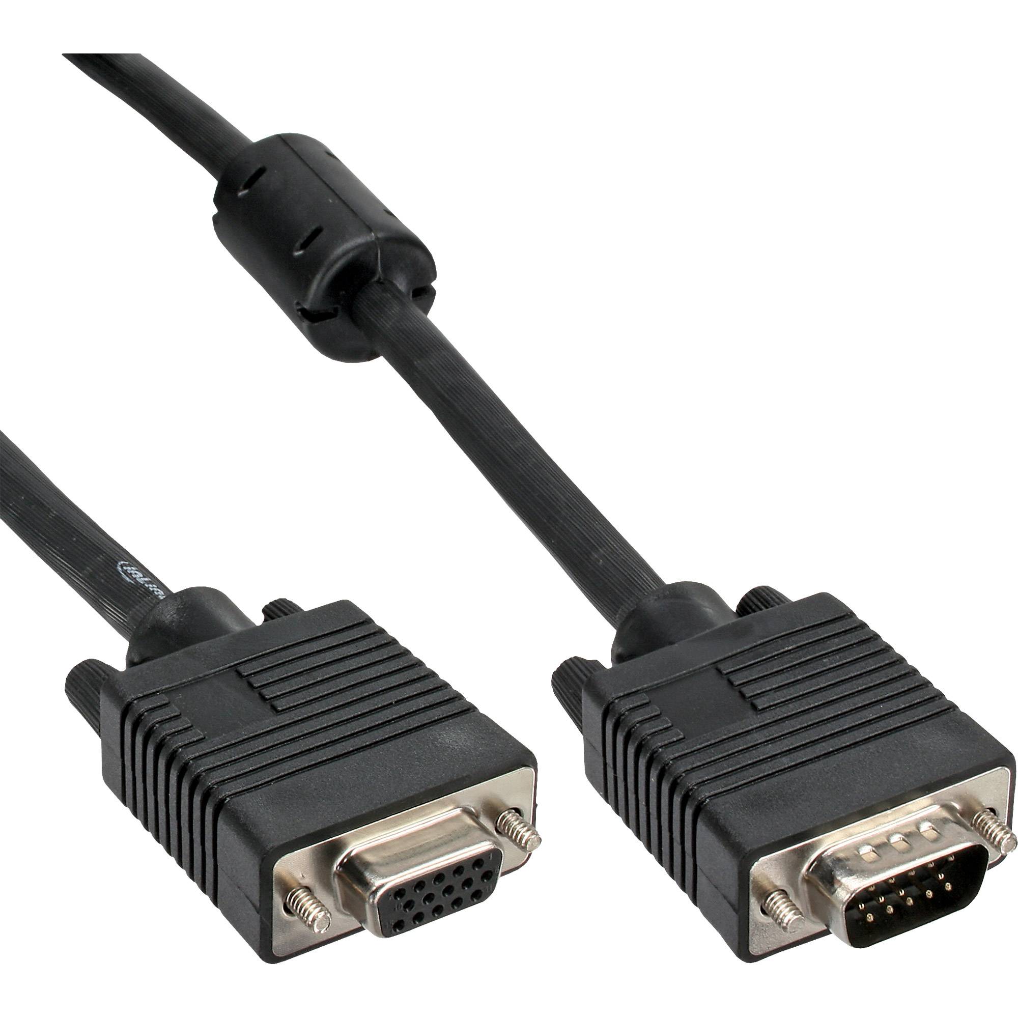 INLINE - S-VGA Verlängerung - 15pol HD Stecker / Buchse - schwarz - 3m