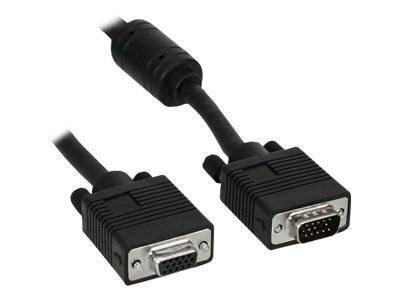INLINE - S-VGA Verlängerung - 15pol HD Stecker / Buchse - schwarz - 2m