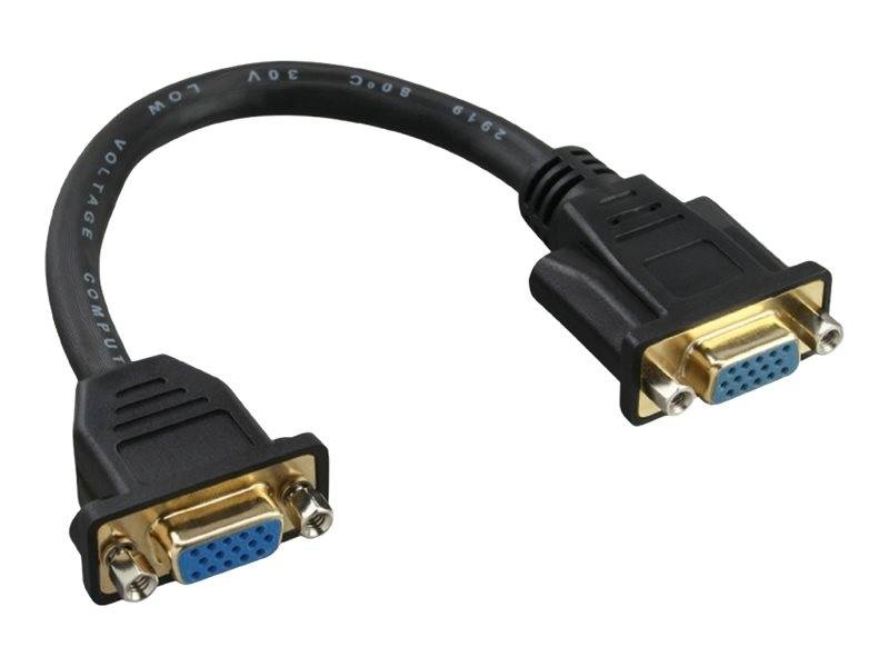 INLINE - VGA Adapterkabel - 15pol. VGA BU/BU - zum Einbau - vergoldete Kont. - 0,2m