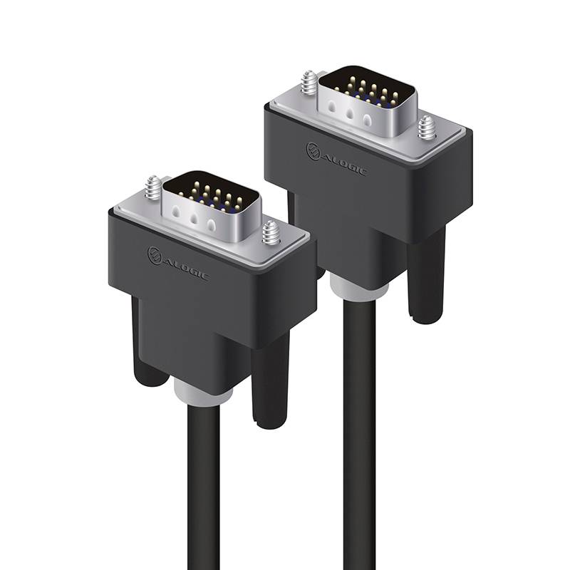 ALOGIC Display Accessories, 2 m, VGA (D-Sub), Männlich, Männlich, Schwarz, Gerade