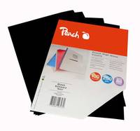 Peach PB100-02 - A4 (210 x 297 mm) - Schwarz - 250 g/m² - 100 Blatt Rückwand
