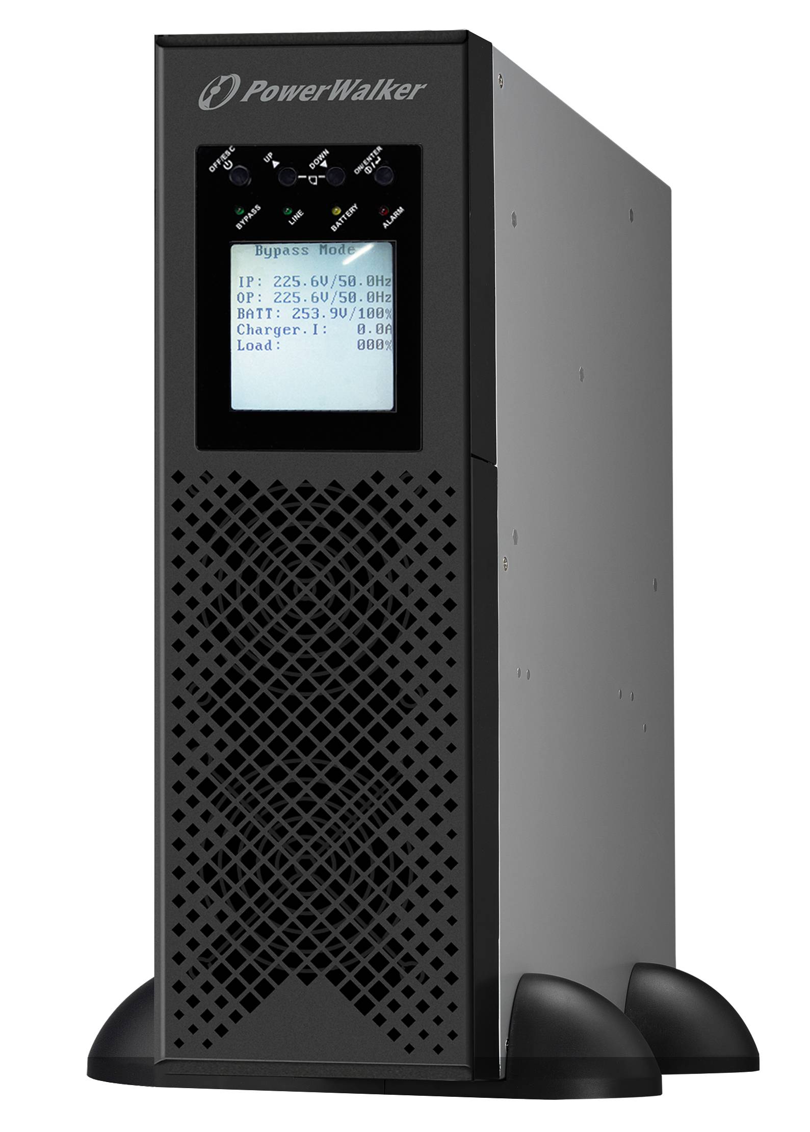 PowerWalker VFI 10K CPH 3/3 - USV (in Rack montierbar/extern) - Wechselstrom 400 V - 10000 Watt - 10000 VA - 3 Phasen - ohne Batterie - USB - 3U