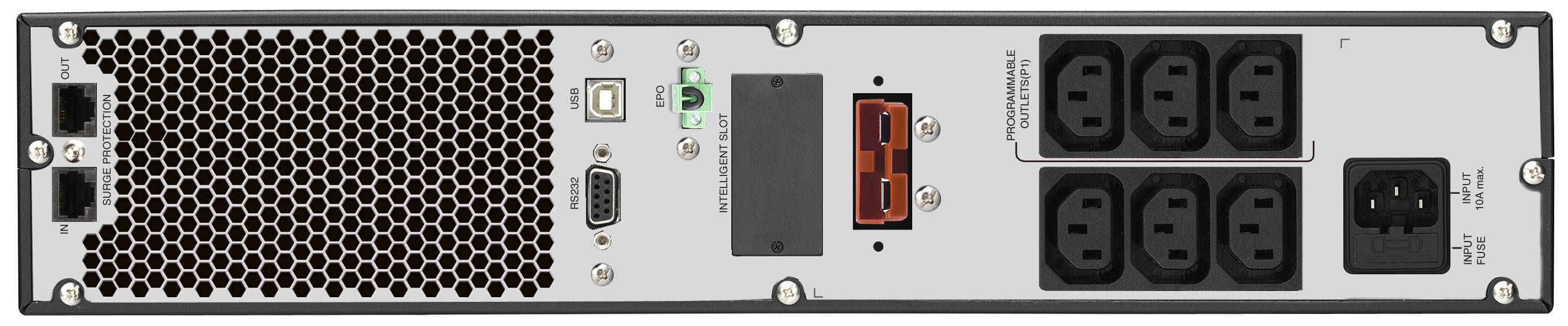 BLUEWALKER - PowerWalker VFI 1000RM LCD - USV - 900 Watt - 1000 VA - 7 Ah - RS-232, USB - Ausgangsanschlüsse: 6 - 2U - 4