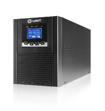Unit Black T 1000, Doppelwandler (Online), 1000 VA, 800 W, 110 V, 300 V, 45/66 Hz