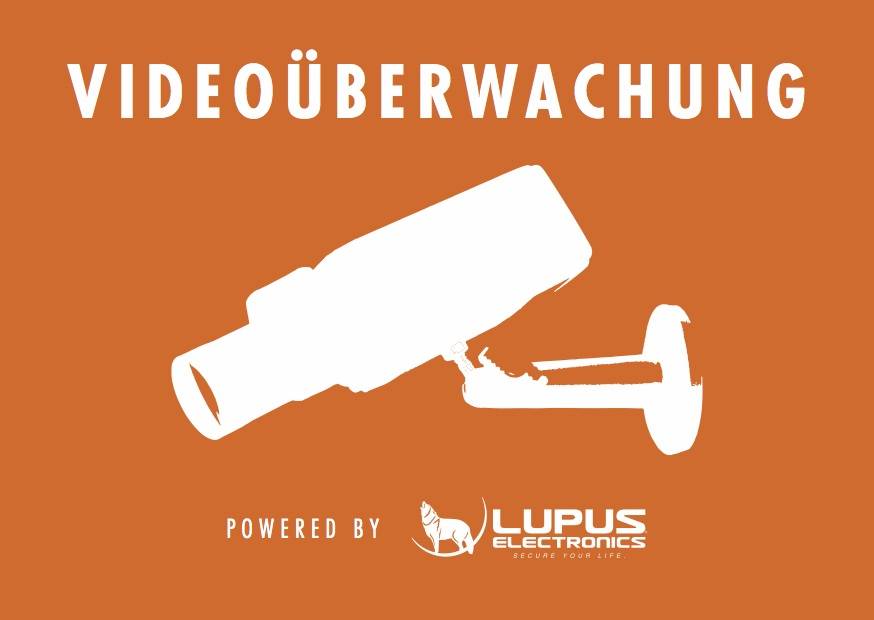 LUPUS - Sicherheitssystem-Warnetikett