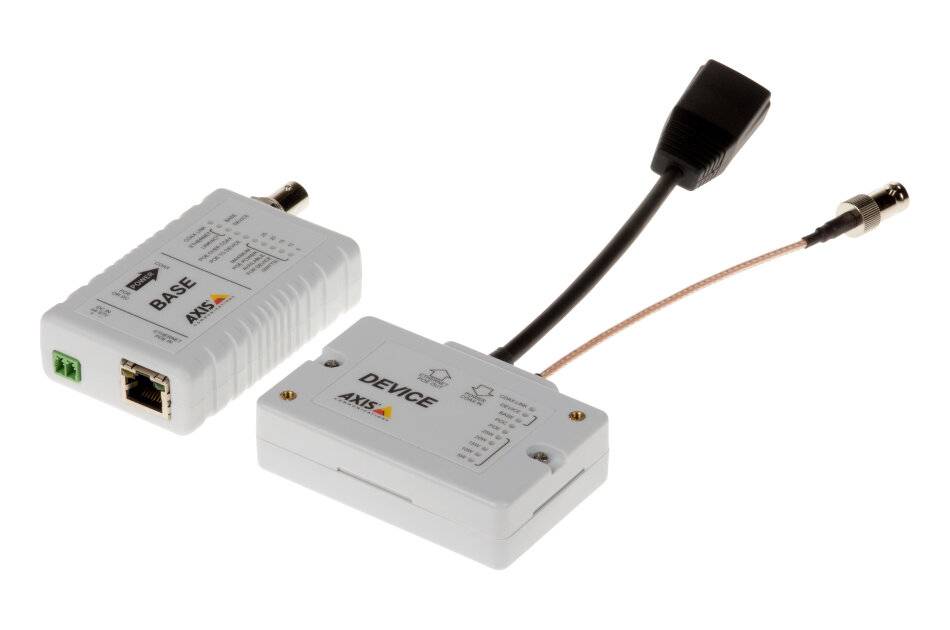 Zwei weiße AXS-Netzwerkadaptermodule 