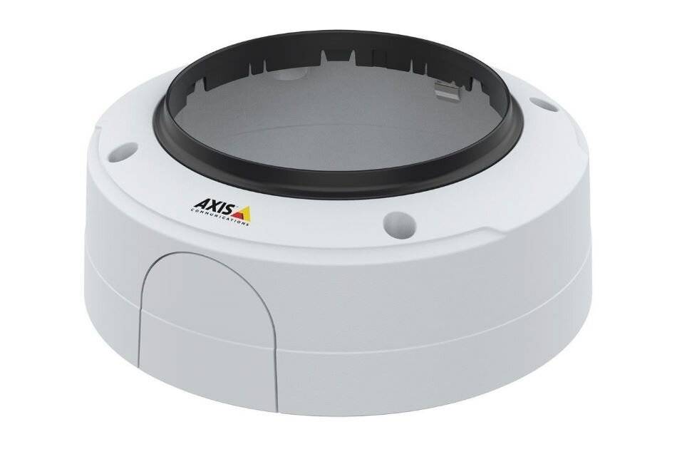 AXIS TP3804-E METAL CASING WHITE 4P, Gehäuseabdeckung, weiß, klare Kuppel, Metall, IK10, IP66, 4 Stück, Zubehörteil