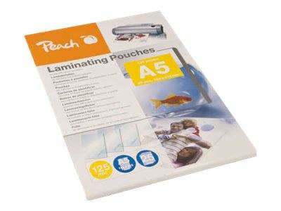 Peach 125 Mikron - 25er-Pack - durchsichtig - A5 (148 x 210 mm) - Taschen für La