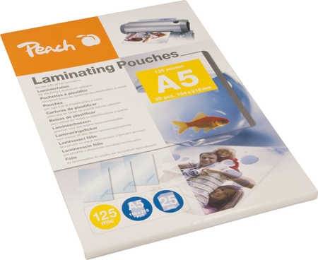 Peach 125 Mikron - 25er-Pack - durchsichtig - A5 (148 x 210 mm) - Taschen für La