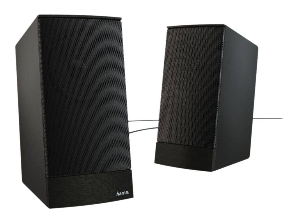 Hama Sonic LS-208 - Lautsprecher - für PC - Schwarz