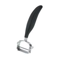 GEFU 13650, Obst & Gemüse, Y-Schäler, Edelstahl, 18/10, Schwarz, Silber, Kunststoff