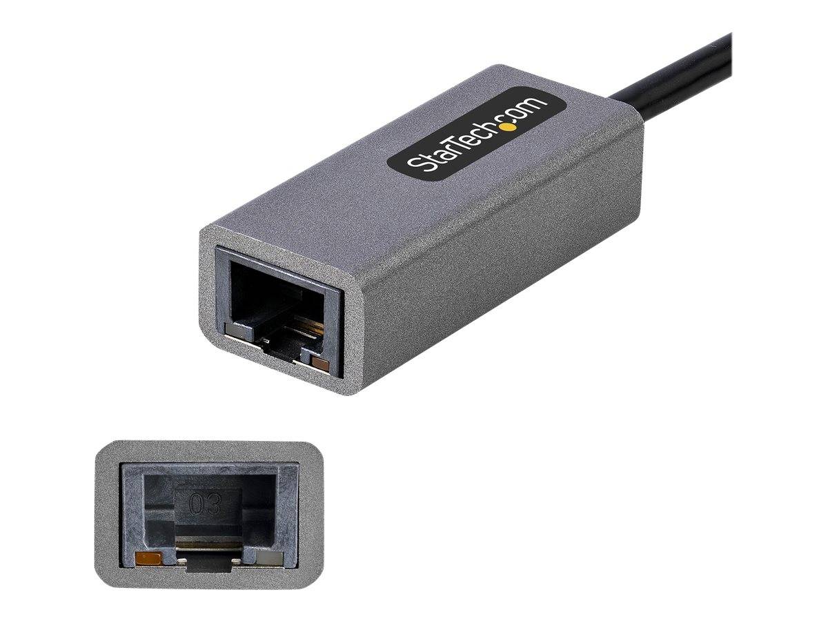 StarTech.com USB 3.0 Gigabit Ethernet Adapter, USB 3.0 zu 10/100/1000 Netzwerkadapter für Laptops, 30cm angeschlossenes Kabel, USB zu RJ45/LAN