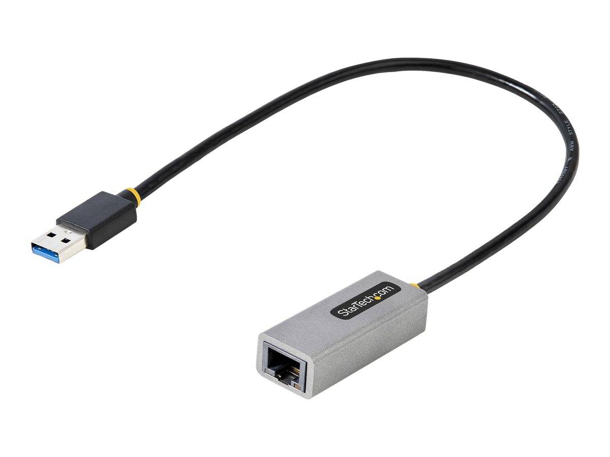 StarTech.com USB 3.0 Gigabit Ethernet Adapter, USB 3.0 zu 10/100/1000 Netzwerkadapter für Laptops, 30cm angeschlossenes Kabel, USB zu RJ45/LAN