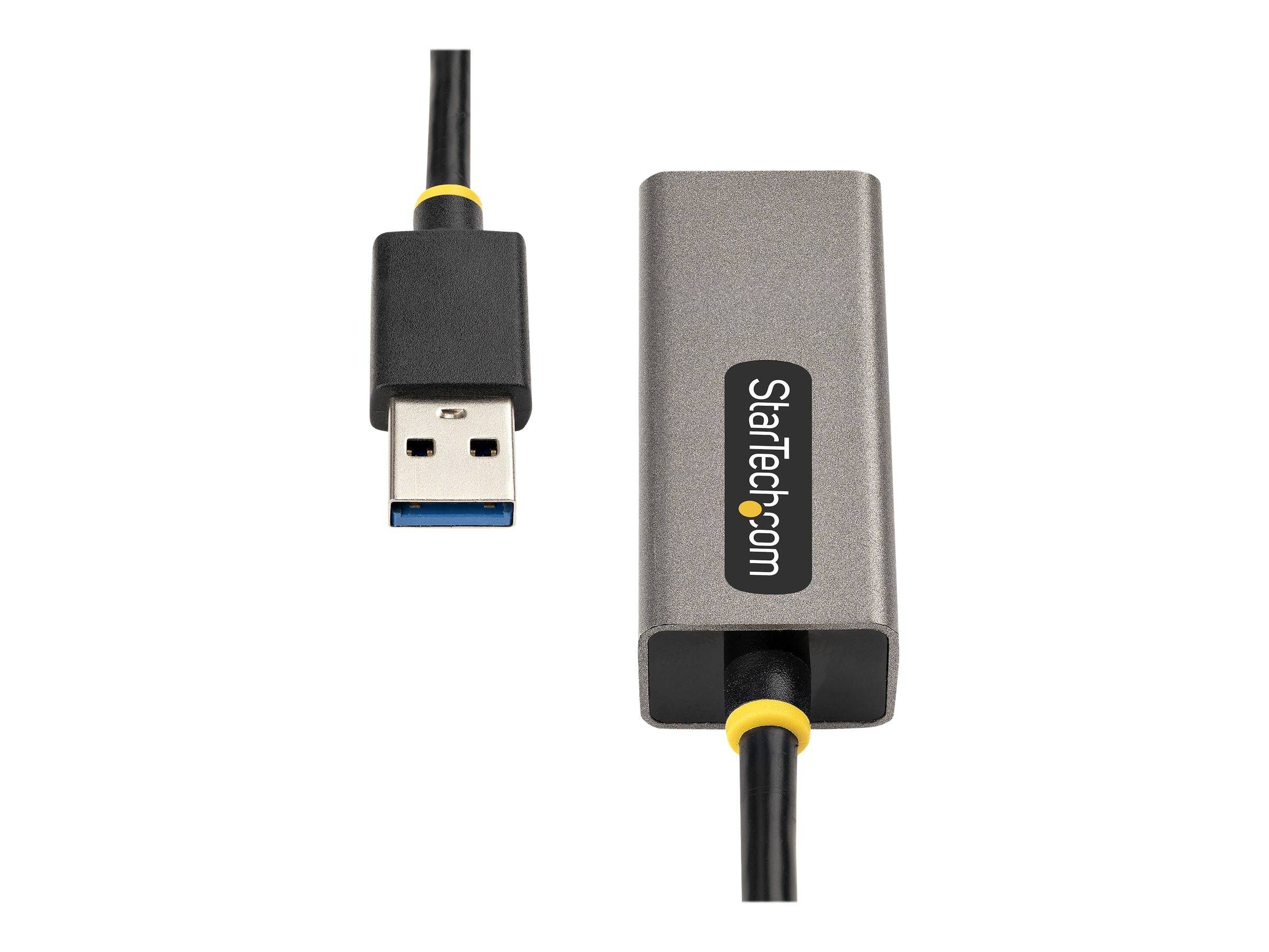 StarTech.com USB 3.0 Gigabit Ethernet Adapter, USB 3.0 zu 10/100/1000 Netzwerkadapter für Laptops, 30cm angeschlossenes Kabel, USB zu RJ45/LAN