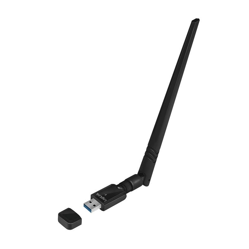 LogiLink WL0246, Kabellos, USB, WLAN, 876 Mbit/s, Schwarz