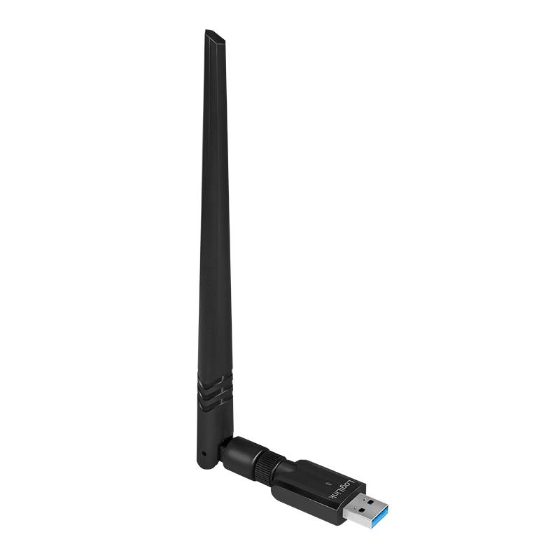 LogiLink WL0246, Kabellos, USB, WLAN, 876 Mbit/s, Schwarz