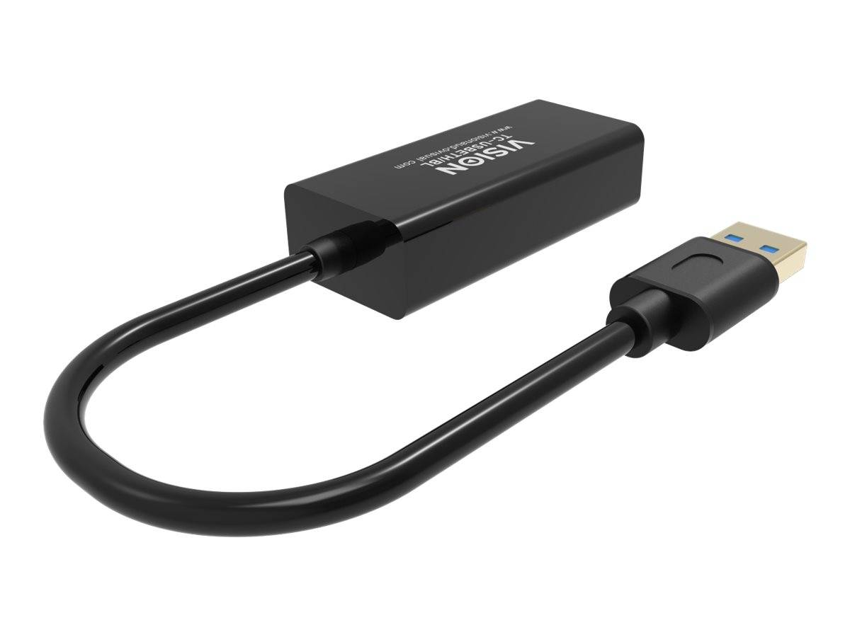 Vision TC-USBETH/BL - Netzwerkadapter - USB 2.0