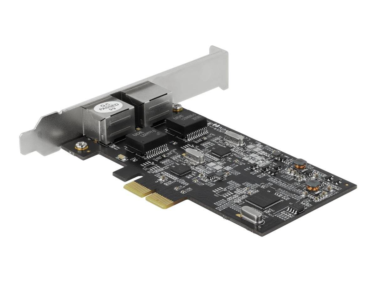 Delock Netzwerkadapter - PCIe 2.1 x2 Low-Profile - 2.5GBase-T x 2