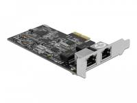 Delock Netzwerkadapter - PCIe 2.1 x2 Low-Profile - 2.5GBase-T x 2