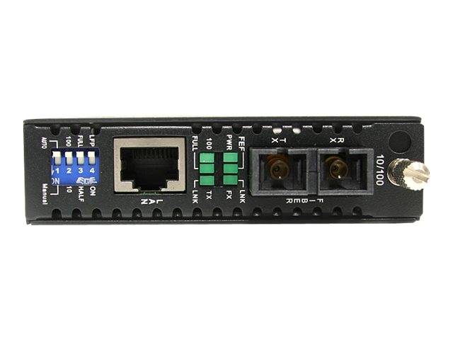 StarTech.com 10/100 Mbit/s Ethernet Single Mode LWL / Glasfaser SC Medienkonverter 30 km