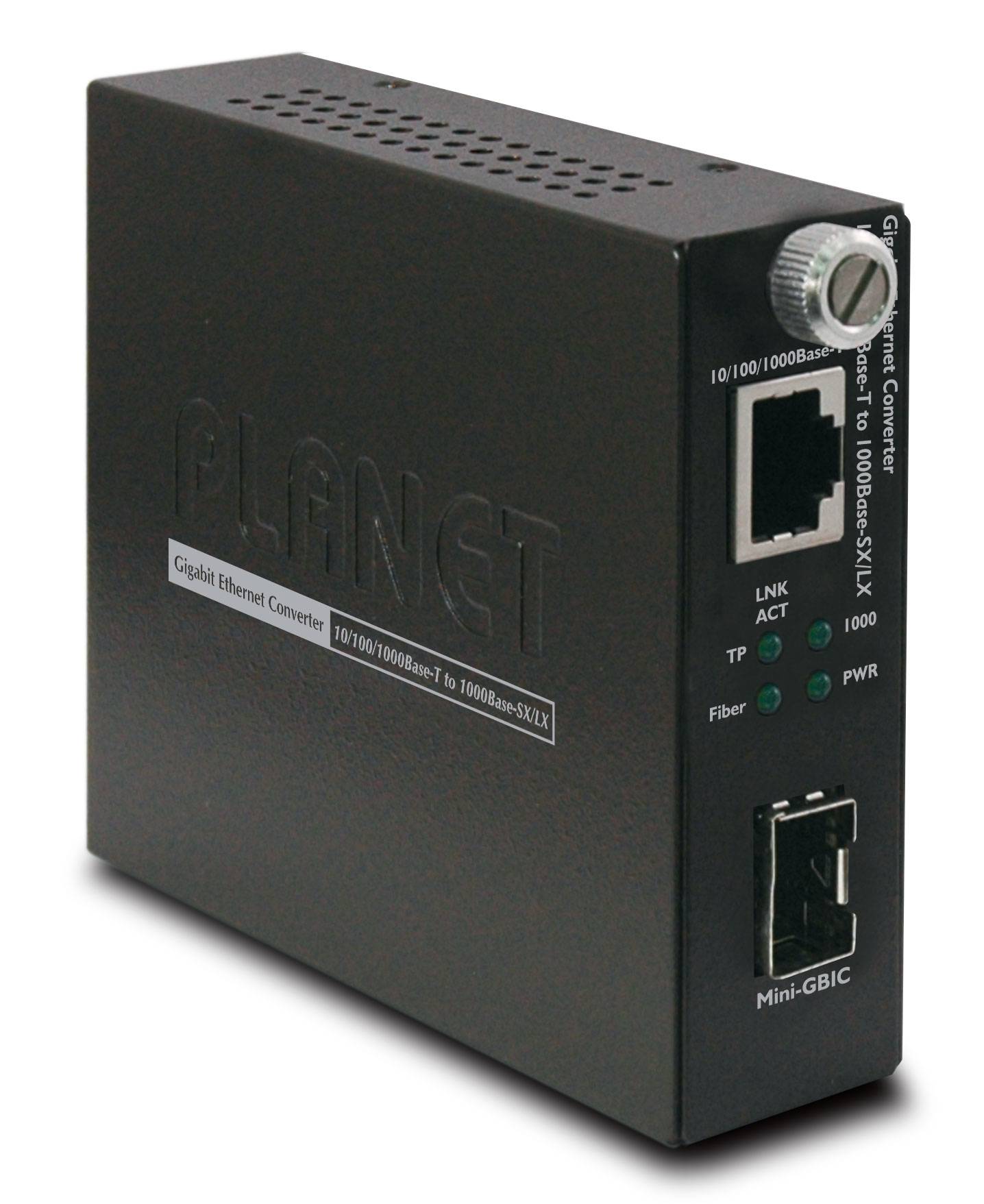 PLANET GST-805A - Medienkonverter - GigE - 10Base-T, 100Base-TX, 1000Base-T - RJ-45 / SFP (mini-GBIC)