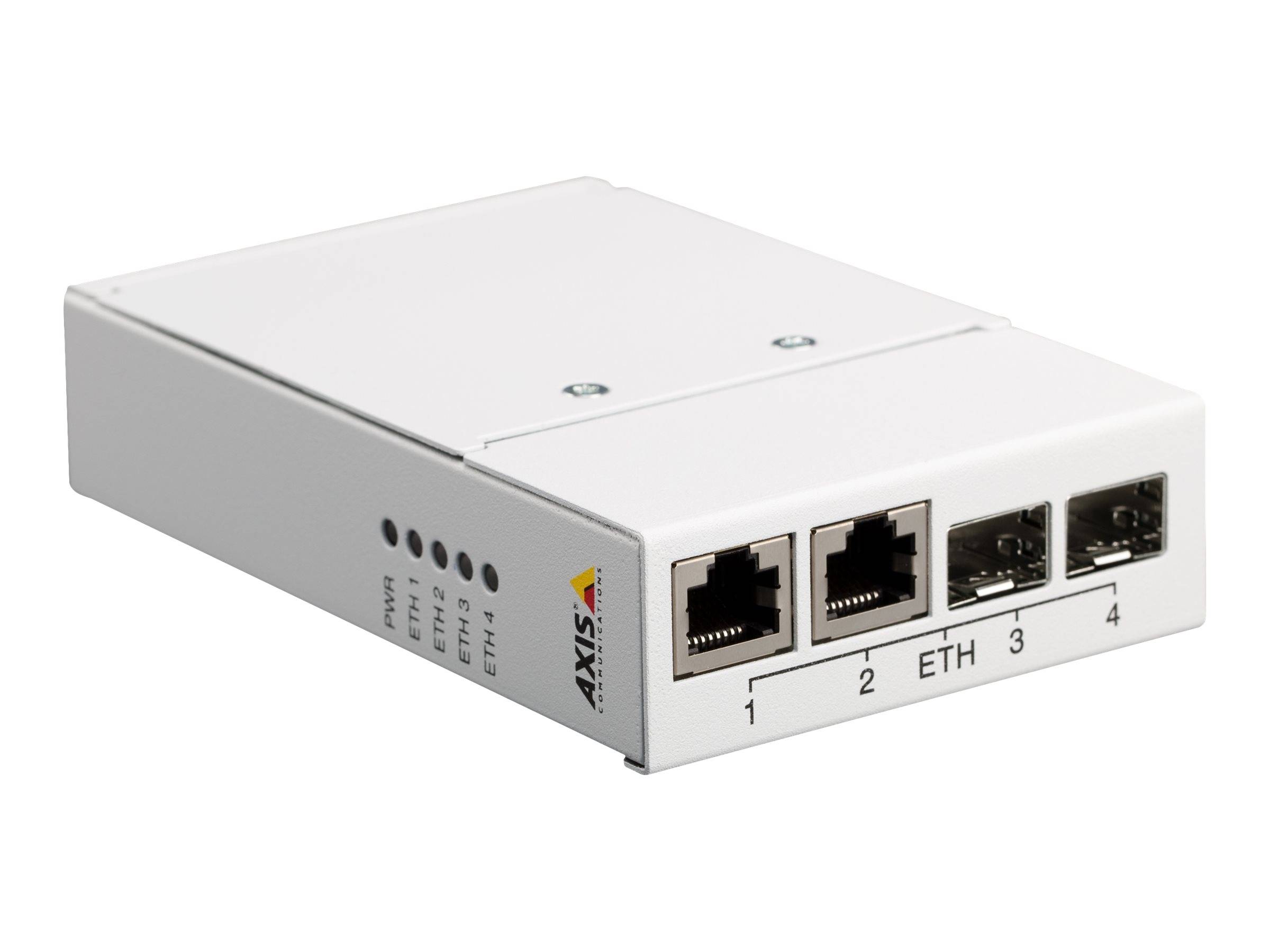AXIS T8606 Media Converter Switch - Medienkonverter - 100Mb LAN - 10Base-T, 100Base-TX - 2 Anschlüsse - 2 x RJ-45 / 2 x