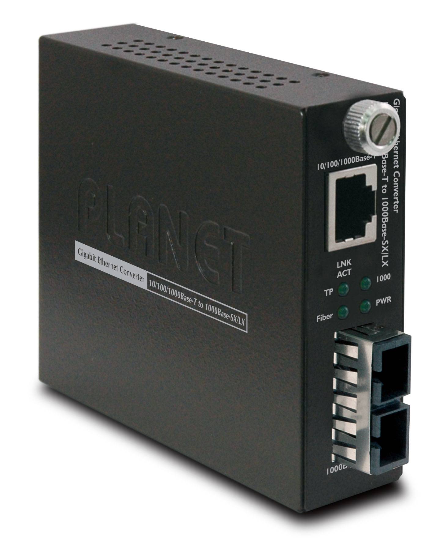 PLANET GST-802S - Medienkonverter - GigE - 10Base-T, 1000Base-LX, 100Base-TX, 1000Base-T