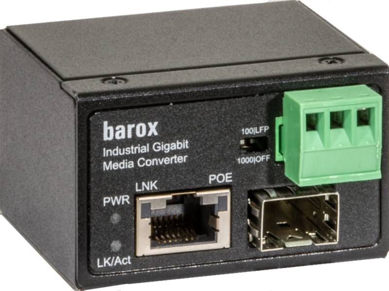 Barox PC-PMC101-GME, 1000 Mbit/s, 10Base-T,100Base-TX,1000Base-T, IEEE 802.3,IEEE 802.3ab,IEEE 802.3af,IEEE 802.3au,IEEE 802.3u,IEEE 802.3x