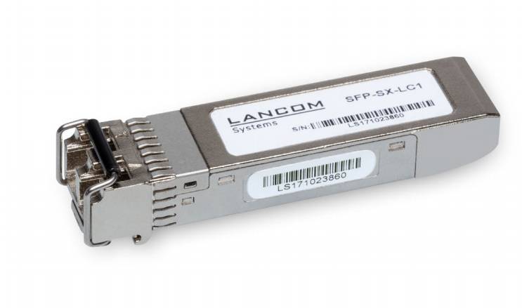 LANCOM SFP-SX-LC1 - SFP (Mini-GBIC)-Transceiver-Modul - GigE - 1000Base-SX - LC Multi-Mode - bis zu 550 m - 850 nm (Packung mit 10)