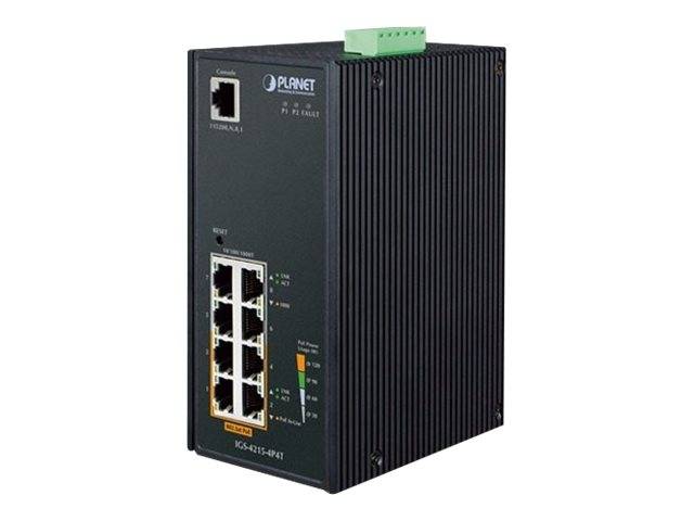 PLANET IGS-4215-4P4T - Switch - managed - 4 x 10/100/1000 + 4 x 10/100/1000 (PoE)