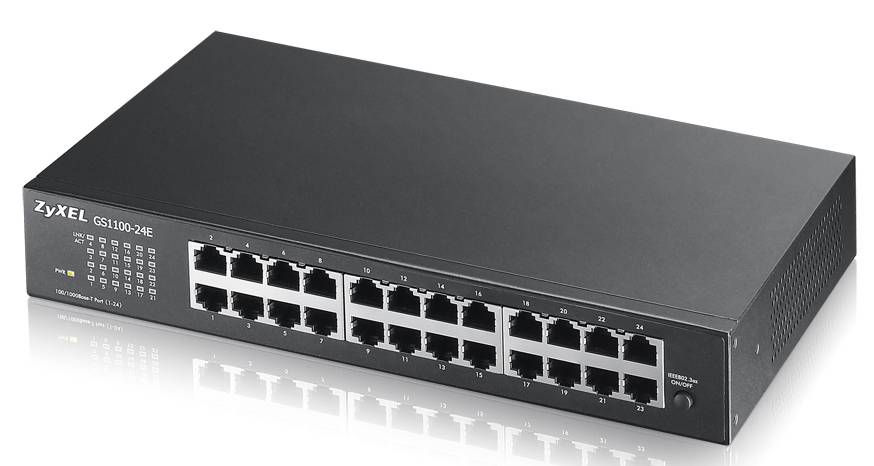 Zyxel GS1100-24E, Rack-Einbau