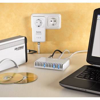 Hama - Switch - 5 x 10/100 - Desktop, wandmontierbar